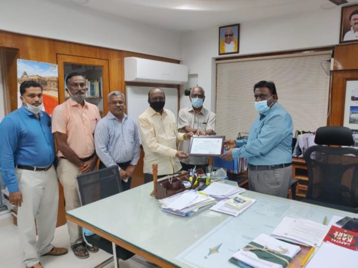 C.P.A. College, Bodinayakanur | Arts & Science College - Our college receive District Green Champion award